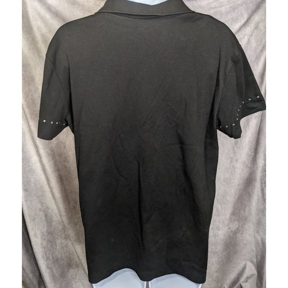 Ashlyn Kate Black Rhinestone Collared Shirt - Picture 9 of 10